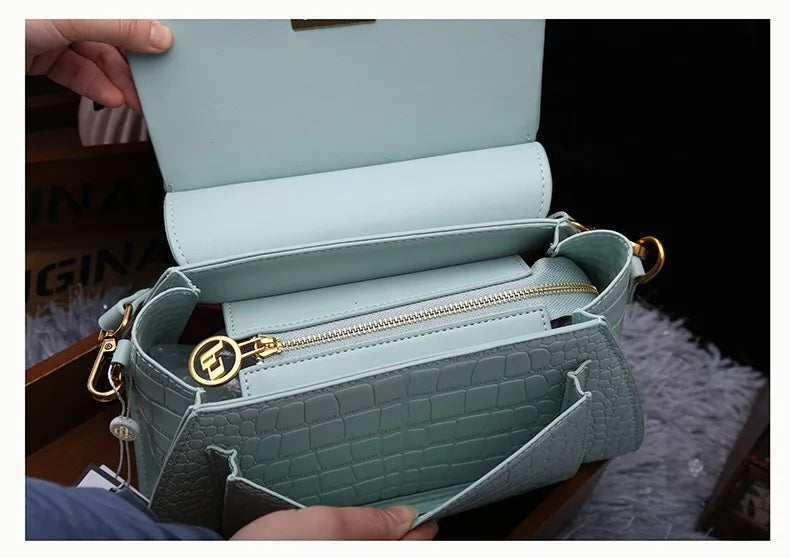 Women's Handbag 2024 Summer New Genuine Leather Handbag Advanced Light Luxury Fashion Designer One Shoulder Crossbody Bag