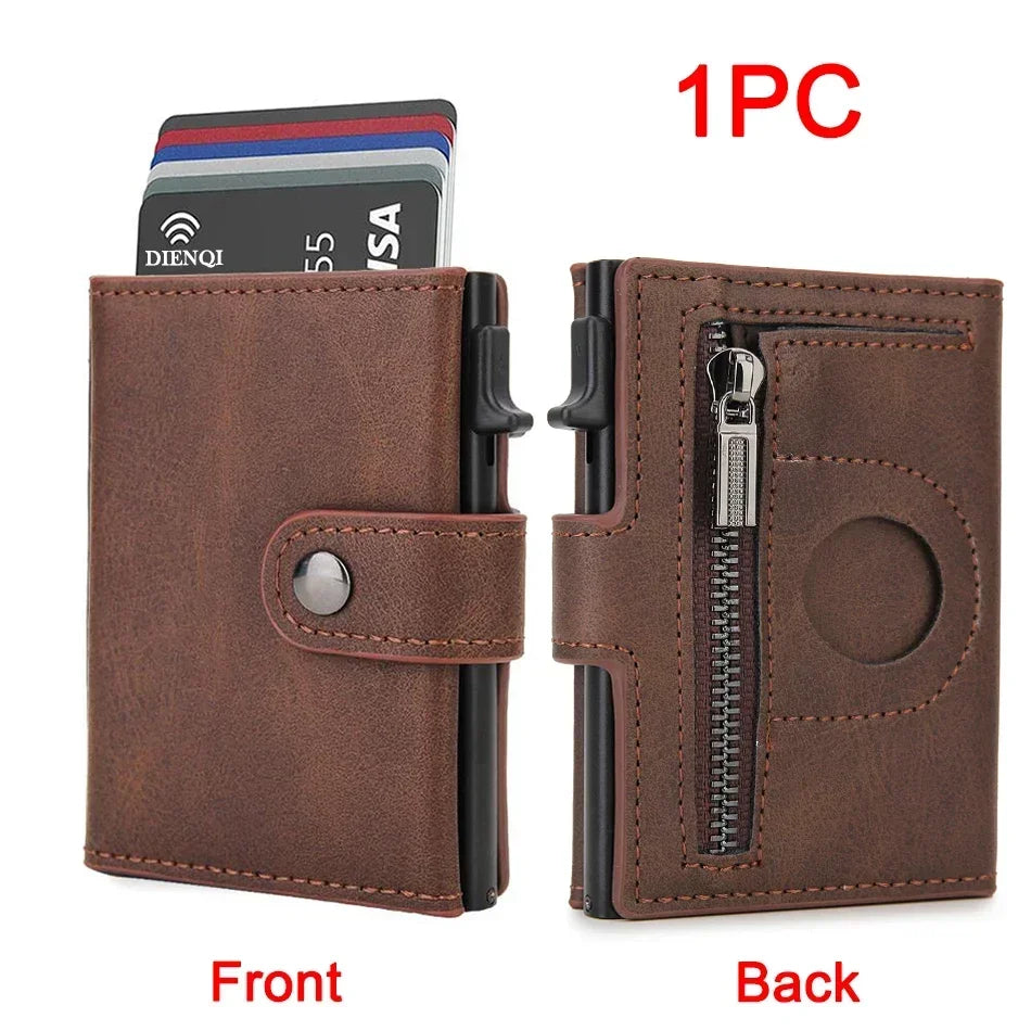 Airtag Wallet Rfid Credit Card Holder Men Wallets Trifold Luxury Slim Air Tag Tracker Minimalist Cardholder Case Presents Choice