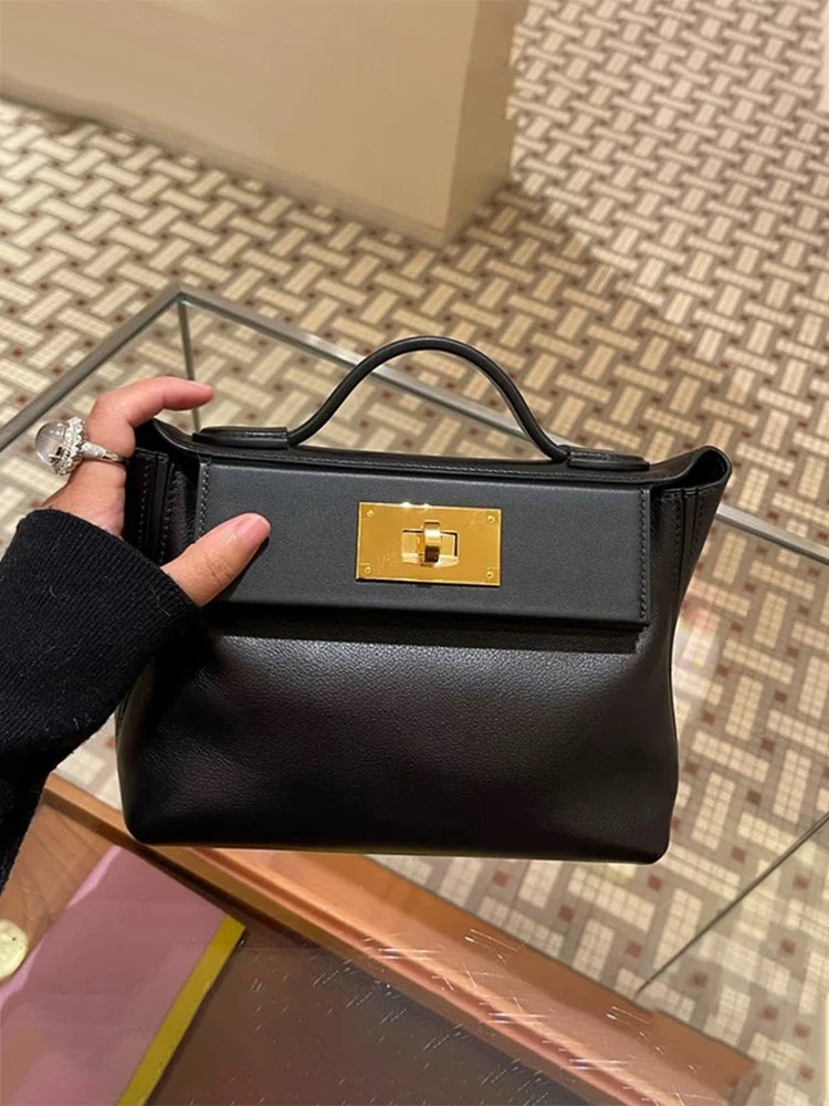 2024 High qulity tote bag square bag geniune leather kelli wing tote women handbags luxury designer shoulder crossbody bag mini