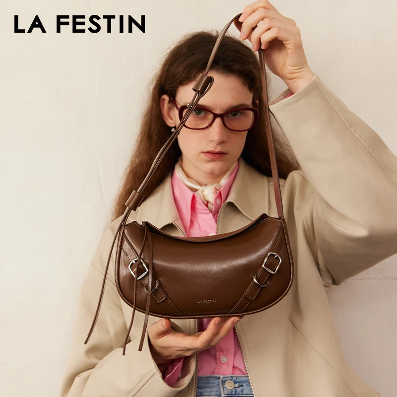 LA FESTIN Original Handbags Women 2024 New Trend Shoulder Bag Fashion Designer Bags Cross Body Bags Female Bags Handle Bags