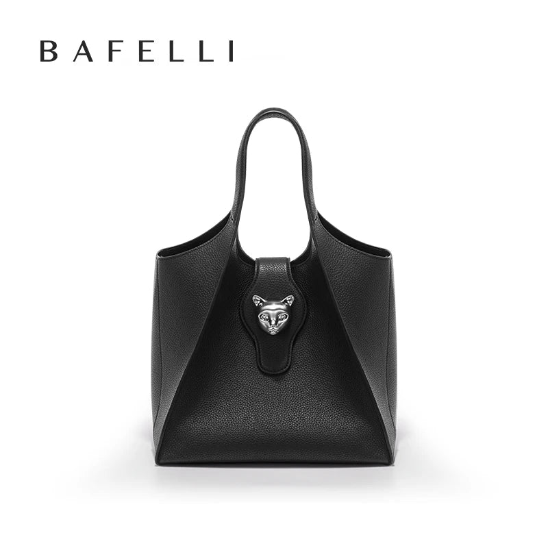 BAFELLI 2024 WOMEN'S HANDBAG TOTE TRAVEL BAGS GENUINE LEATHER CASUAL FASHION LUXURY BRAND UNISEX PURSE BUSINESS STYLISH DESIGNER