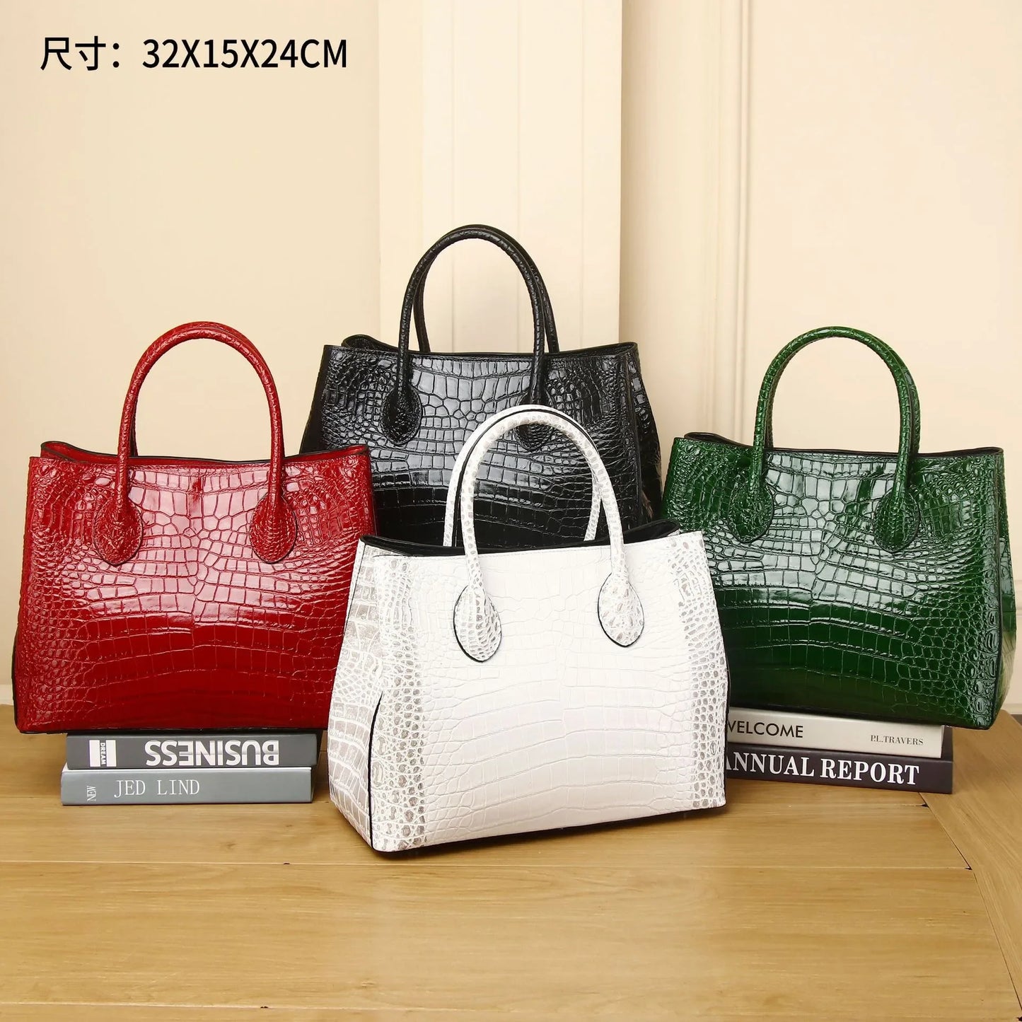 New Fashion Alligator Women Handbags European Designer Cow Genuine Leather Shoulder Bags Female Girl Brand Luxury Crossbody Bag