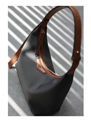 2022 New Arrival Underarm Bag Women Genuine Leather Crossbody Bag Fashion Female Nylon Handbag Luxury Messenger Purses