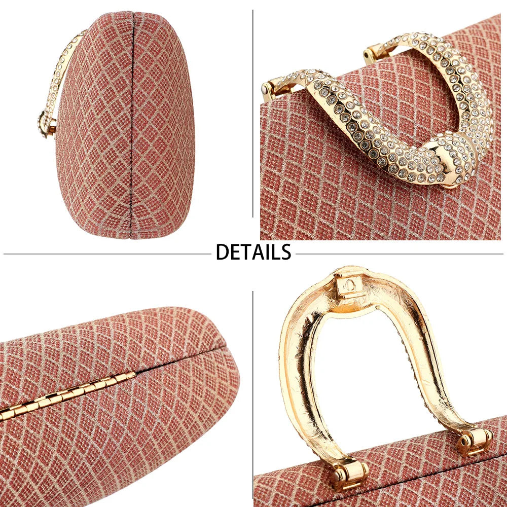 YYW Evening Bags For Women Fashion Gold Luxury Clutches And Purse Chain Shoulder Bags Handbags Banquet Glitter Clutch Sac A Main