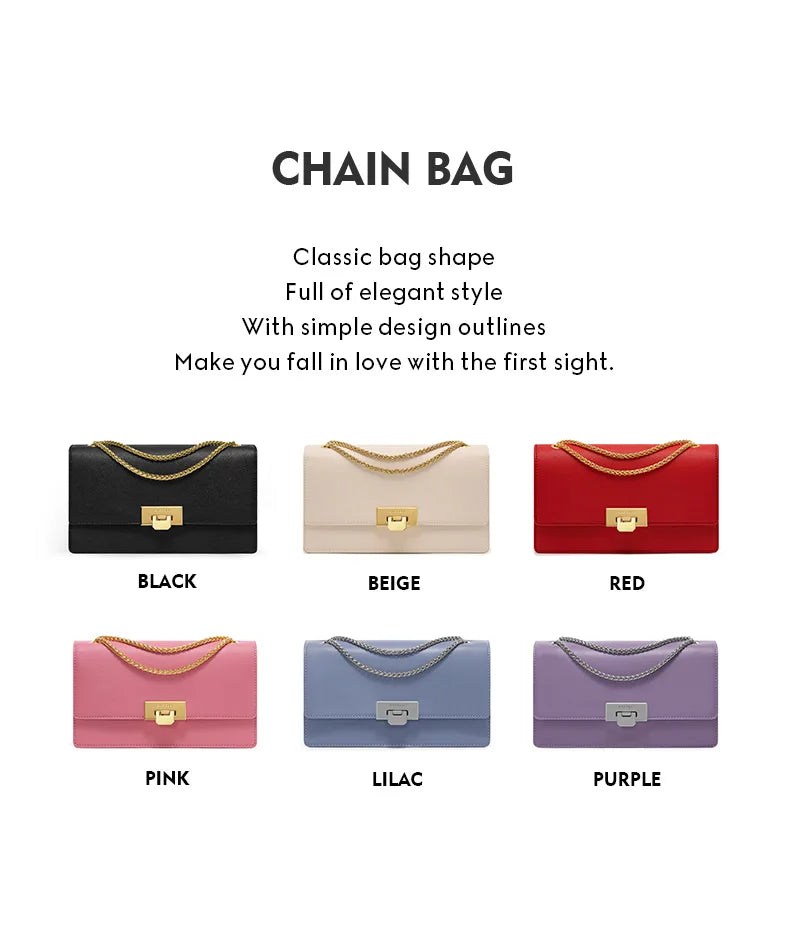 BAFELLI HANDBAG WOMEN'S 2023 NEW FASHION SHOULDER ALL-MATCHING MINIMALIST CHAIN BAG PURSE CASUAL VERSATILE STYLISH LUXURY BRAND