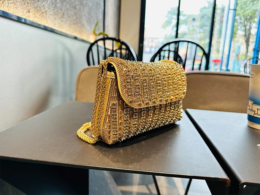 JIOMAY New Design Fashion Rhinestone Purse Luxury Designer Handbags Elegant And Versatile Purses For Women Evening Clutch Bag