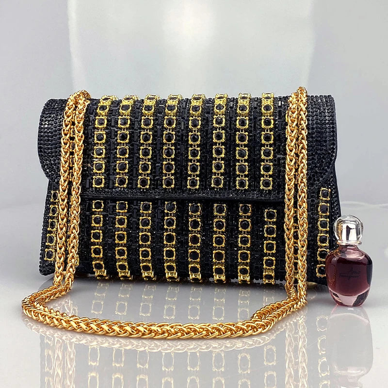 JIOMAY New Design Fashion Rhinestone Purse Luxury Designer Handbags Elegant And Versatile Purses For Women Evening Clutch Bag