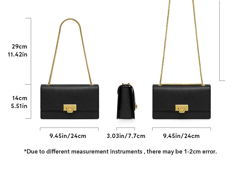 BAFELLI HANDBAG WOMEN'S 2023 NEW FASHION SHOULDER ALL-MATCHING MINIMALIST CHAIN BAG PURSE CASUAL VERSATILE STYLISH LUXURY BRAND