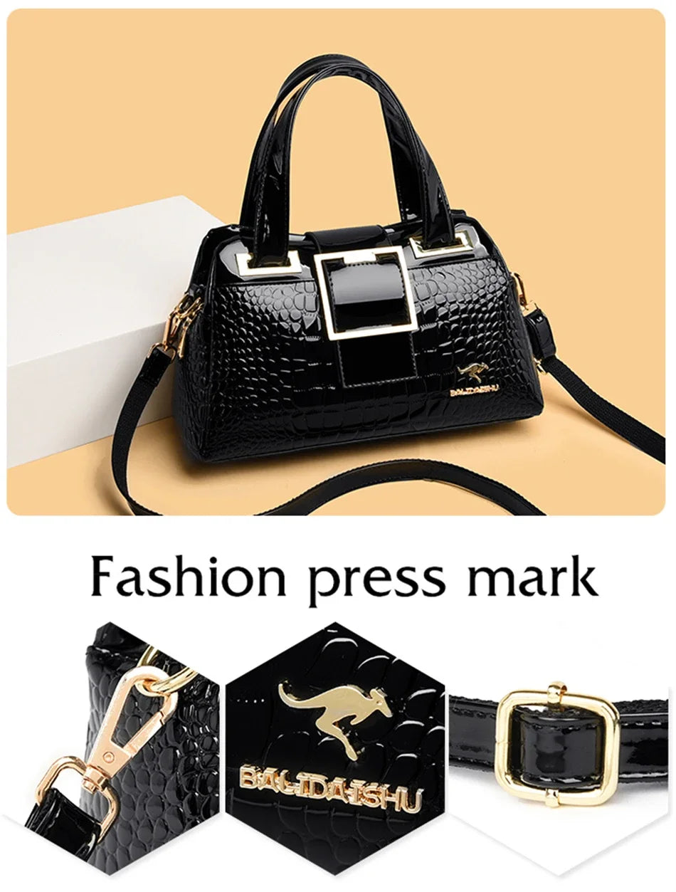 Genuine leather Women's Bag 2024 New Single Shoulder Crossbody Bag, Fashionable And Stylish, luxurious Handbag For Mothers