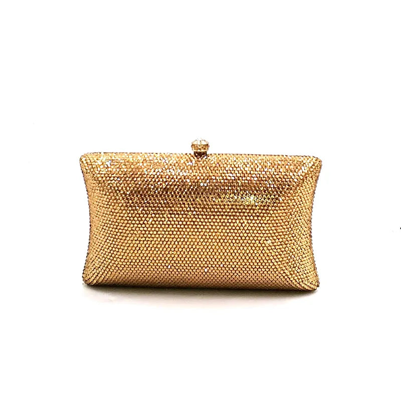 SMALL Classical Bridal wedding party purses women evening party luxury diamonds full crystal clutches elegant purses