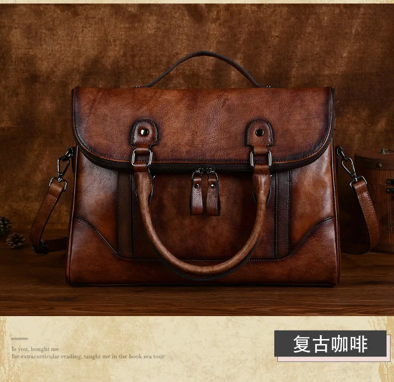 MOTAORA Large Vintage Women Crossbody Bag For Ladies Handbag Genuine Leather Computer Bags 2024 New Designer Luxury Book Bag