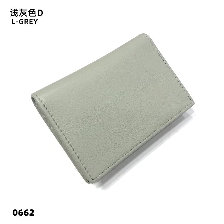 Genuine Leather Business Card Holder Luxury Engrave Letters Logo Cowhide Card Case Japan Personalize Mini Wallet For Men Women