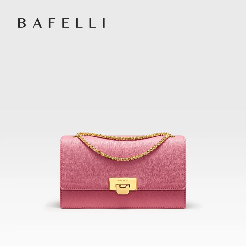 BAFELLI HANDBAG WOMEN'S 2023 NEW FASHION SHOULDER ALL-MATCHING MINIMALIST CHAIN BAG PURSE CASUAL VERSATILE STYLISH LUXURY BRAND