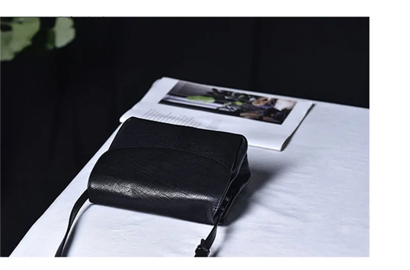 PNDME casual simple outdoor genuine leather women's shoulder bag fashion luxury high quality real cowhide party crossbody bag