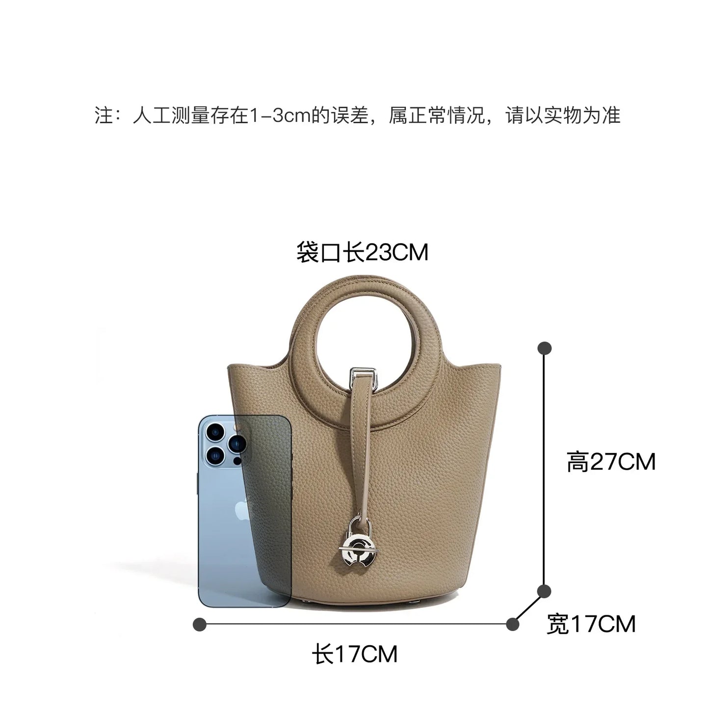 Genuine Leather Women's Small Bucket Bag Vegetable Basket Head Layer Cowhide New Handbag Shoulder Crossbody Luxury Designer 2025