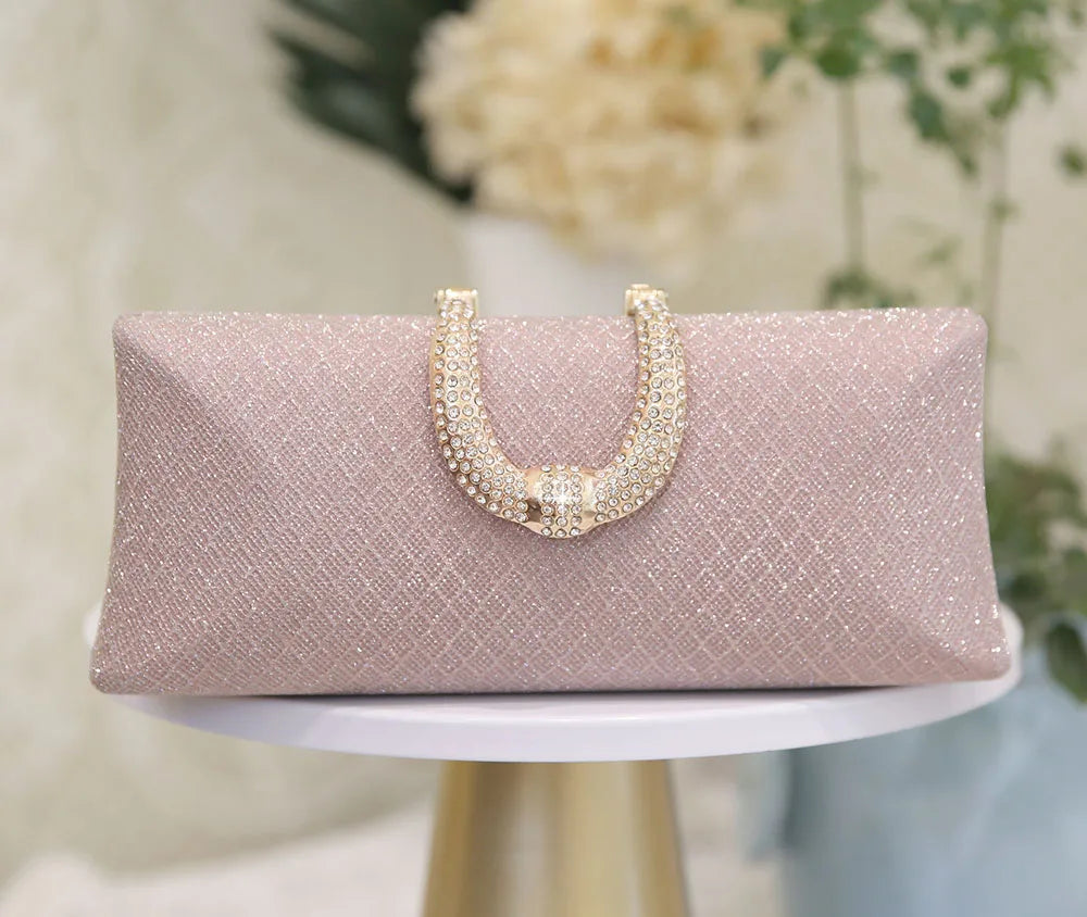 YYW Evening Bags For Women Fashion Gold Luxury Clutches And Purse Chain Shoulder Bags Handbags Banquet Glitter Clutch Sac A Main