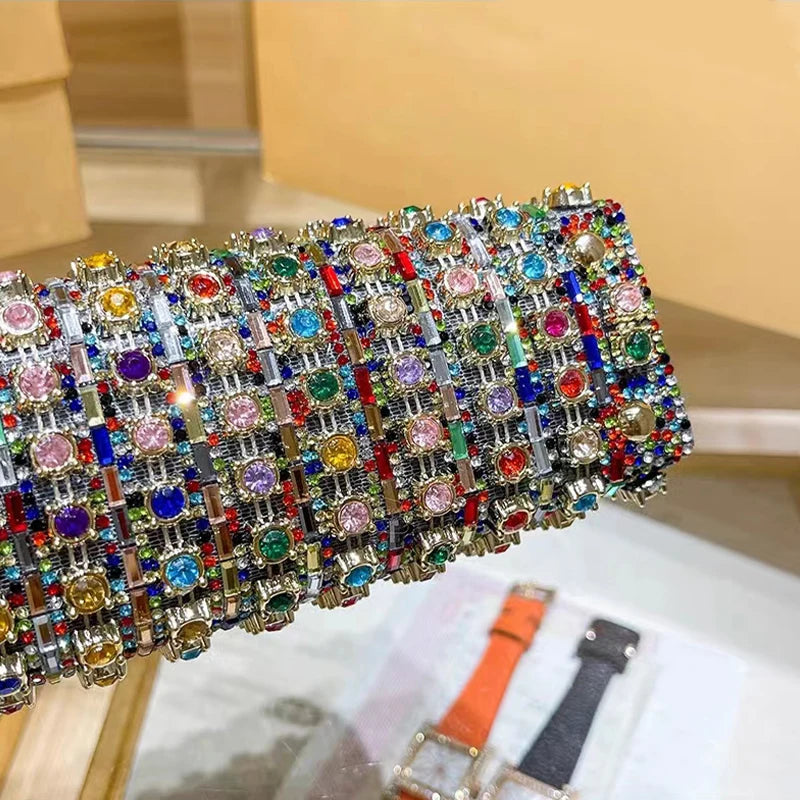 JIOMAY New Design Fashion Rhinestone Purse Luxury Designer Handbags Elegant And Versatile Purses For Women Evening Clutch Bag