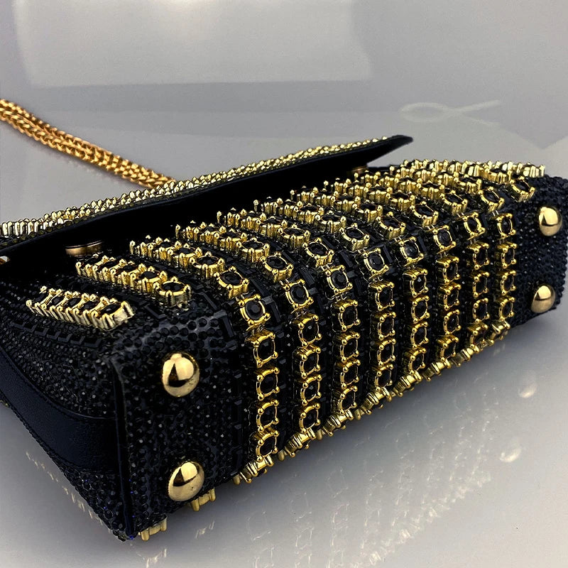 JIOMAY New Design Fashion Rhinestone Purse Luxury Designer Handbags Elegant And Versatile Purses For Women Evening Clutch Bag