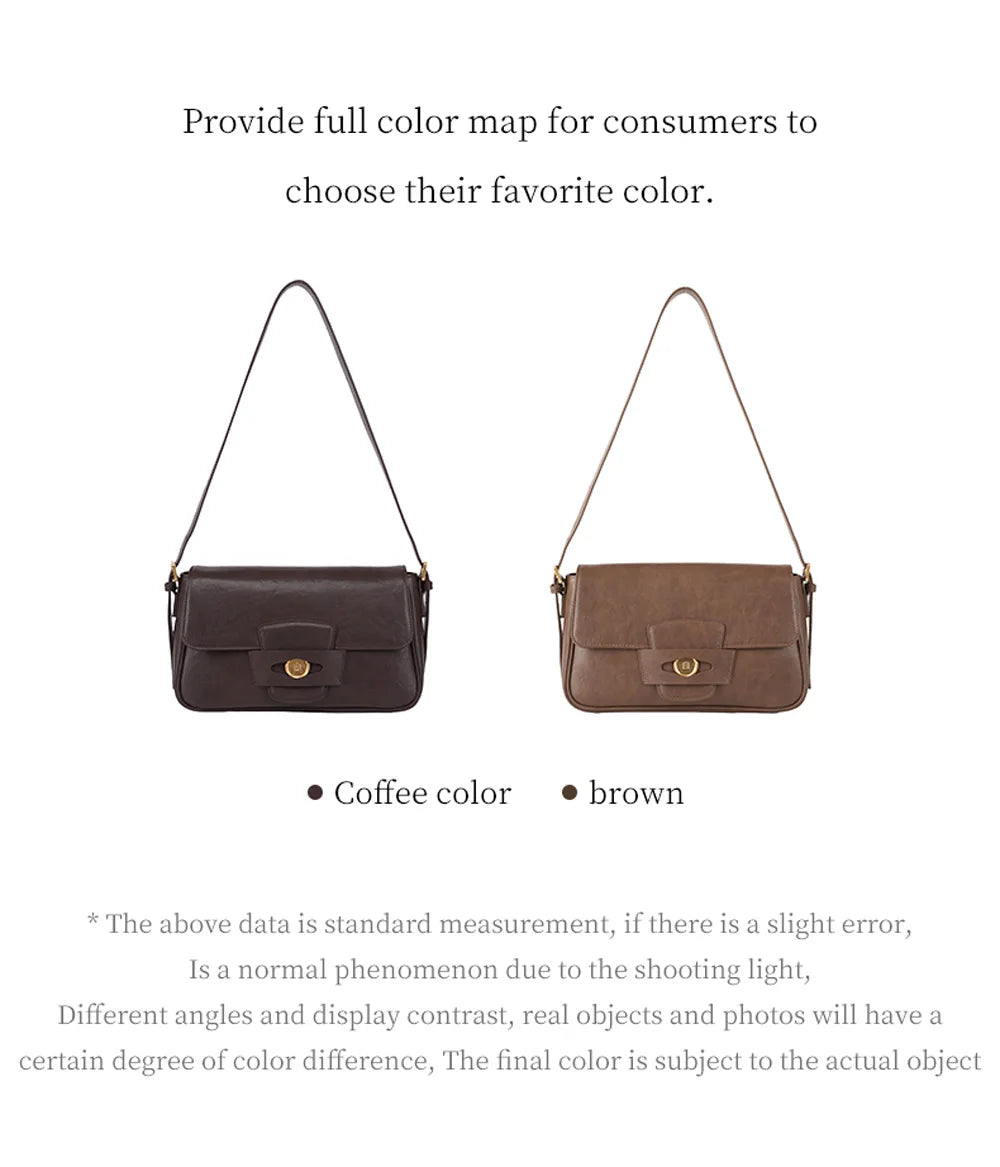 LA FESTIN Original Brand Women Bag Casual Shoulder Crossbody Bag Square Bag Leather Classic Retro Female Bag High Quality Bag