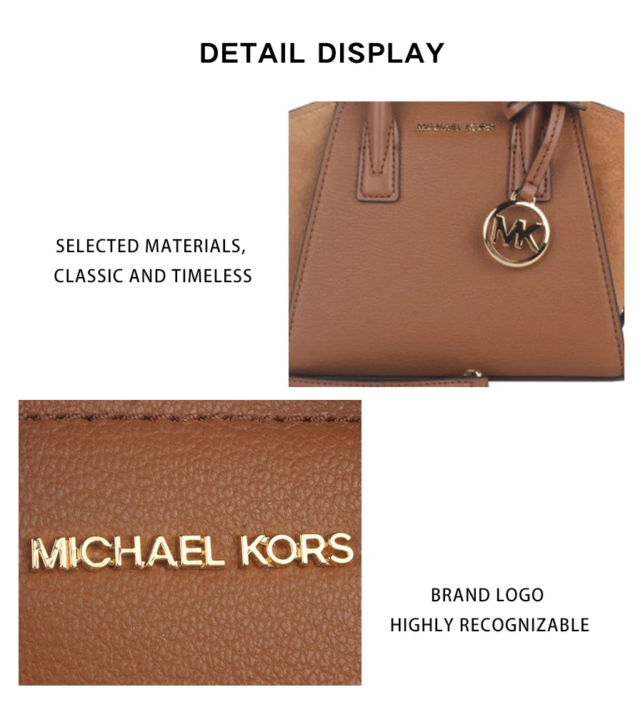 Michael Kors Ole Avril Ultra small leather suede women's single shoulder crossbody handbag