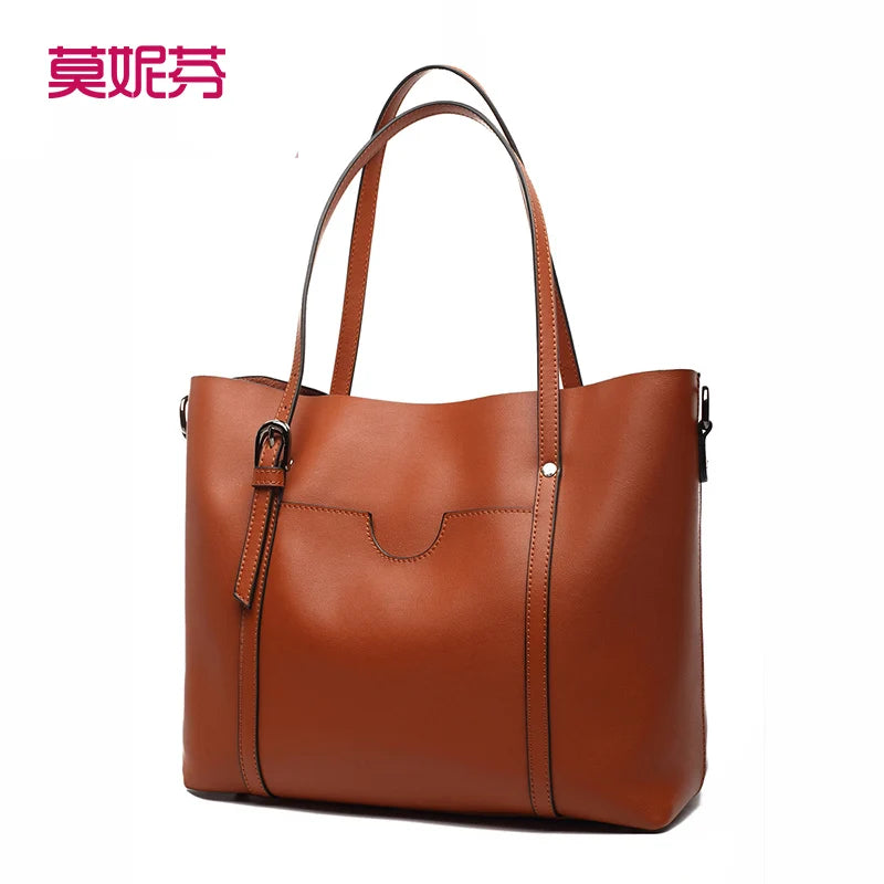 monifen 2024 Retro Women's Bag Genuine Leather Women's Bag Cowhide Bag Soft Leather Shoulder Bag Authentic Brand BagLight luxury