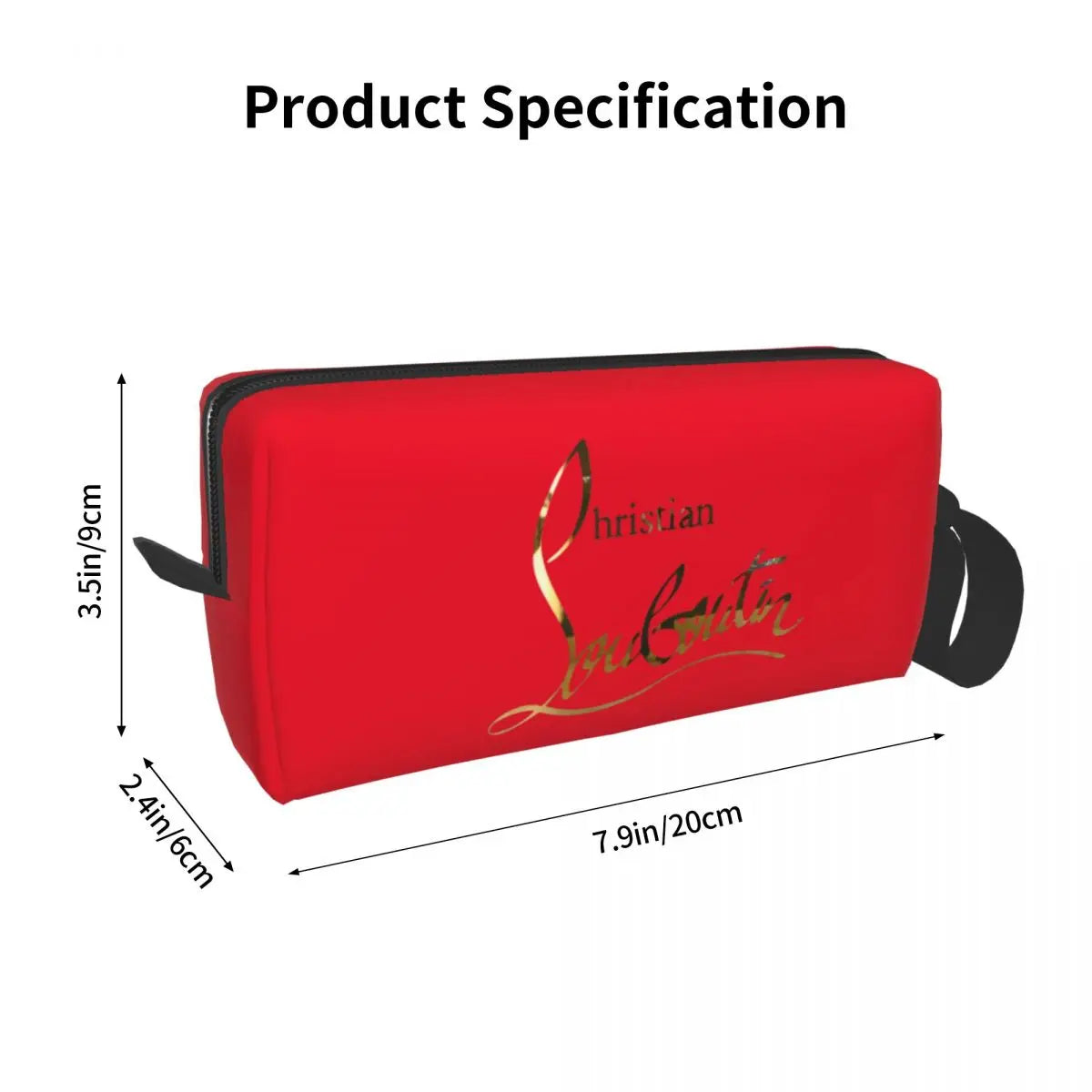 Christians High Heels Louboutins Large Makeup Bag Zipper Pouch Travel Cosmetic Bags Lady Beauty Storage Bag for Women