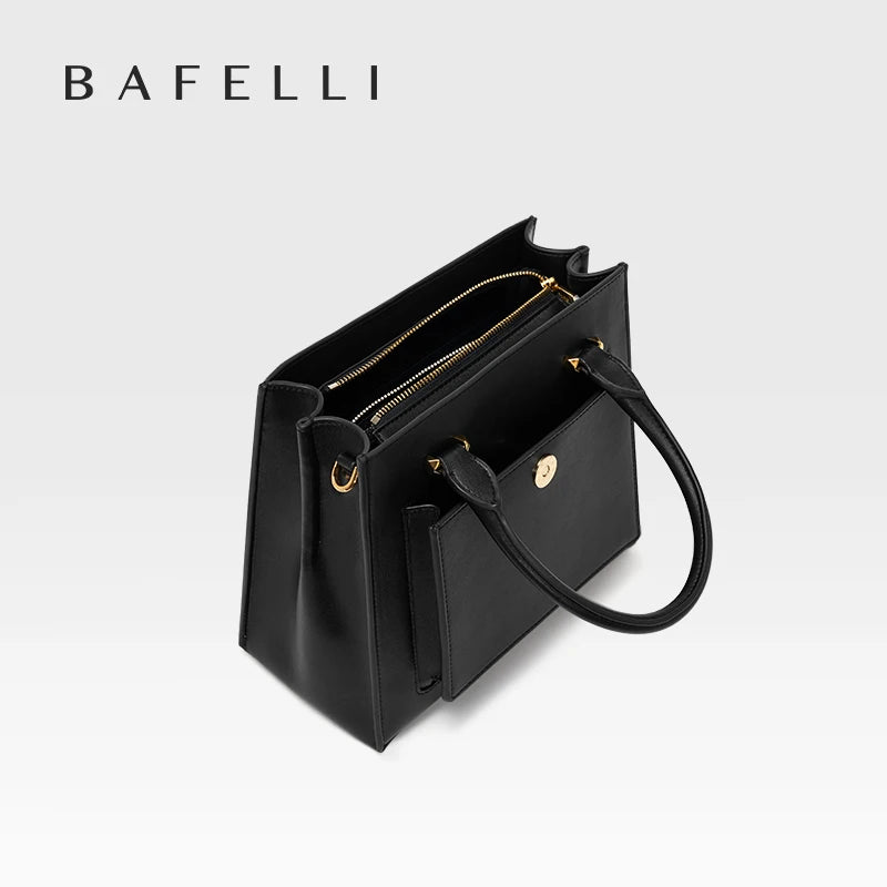 BAFELLI 2024 WOMEN'S NEW HANDBAG CAT LUXURY LEATHER FASHION BUSINESS SHOULDER STYLISH CASUAL CROSSBODY FEMALE PURSE OFFICE LADY