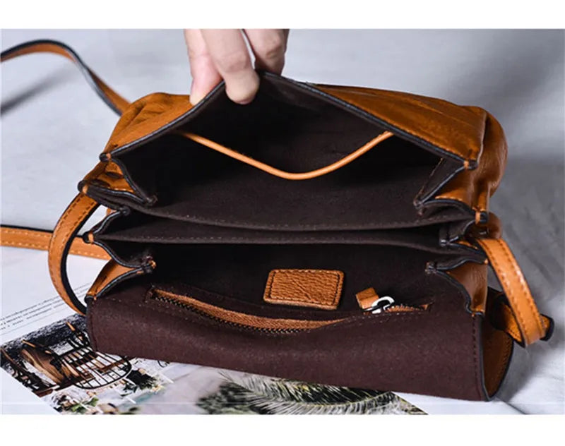 PNDME casual simple outdoor genuine leather women's shoulder bag fashion luxury high quality real cowhide party crossbody bag