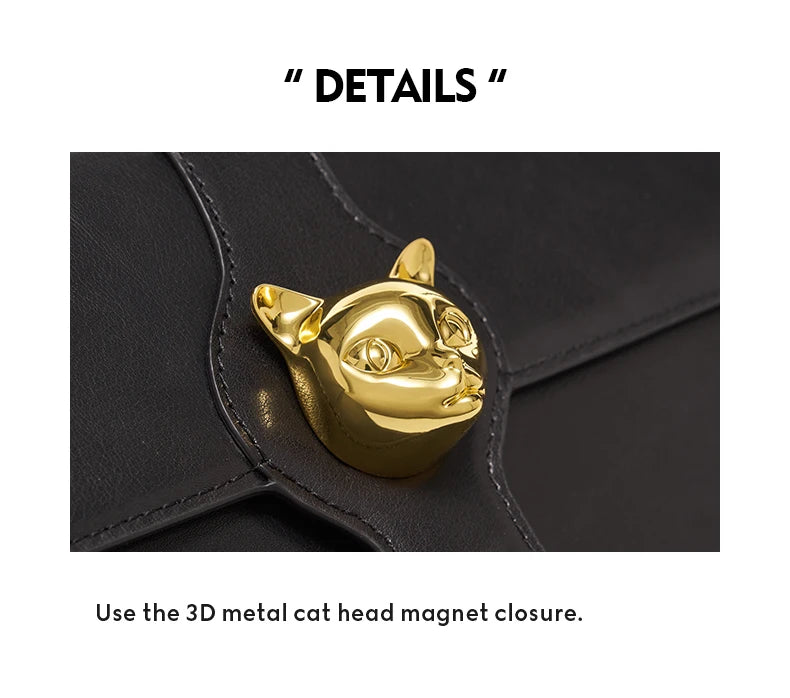 BAFELLI 2023 NEW WOMEN'S LUXURY BAGS NAMELESS CAT SERIES BRAND FASHION HANDBAG LEATHER CLUTCH STYLISH EVENING CASUAL PURSE