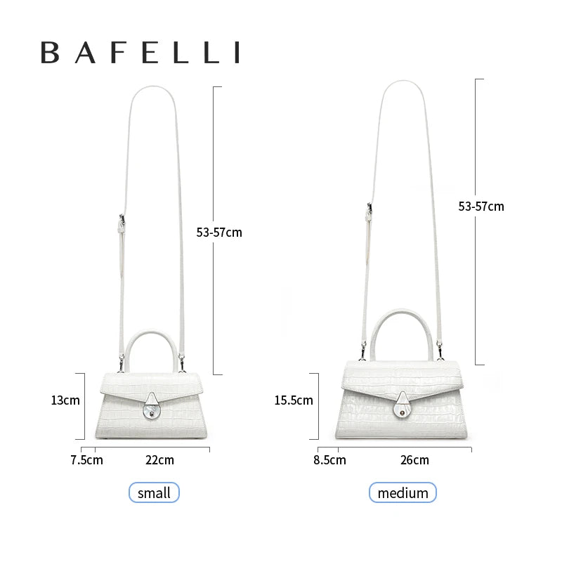 BAFELLI 2023 NEW WOMEN'S HANDBAG SUMMER FASHION TRENDING CASUAL LUXURY BRAND LEATHER ORIGINAL DESIGNER FEMALE OFFICE PURSE