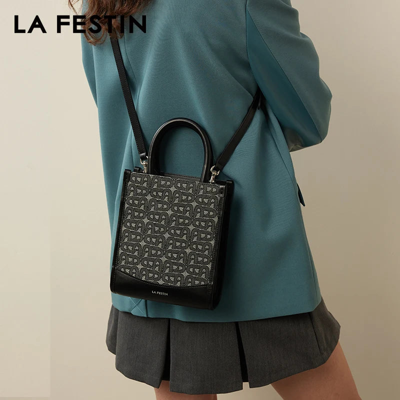 LA FESTIN Original New Handbags for Women Luxury Designer Handbags Crossbody Shoulder Bag A-line Door Series Bags