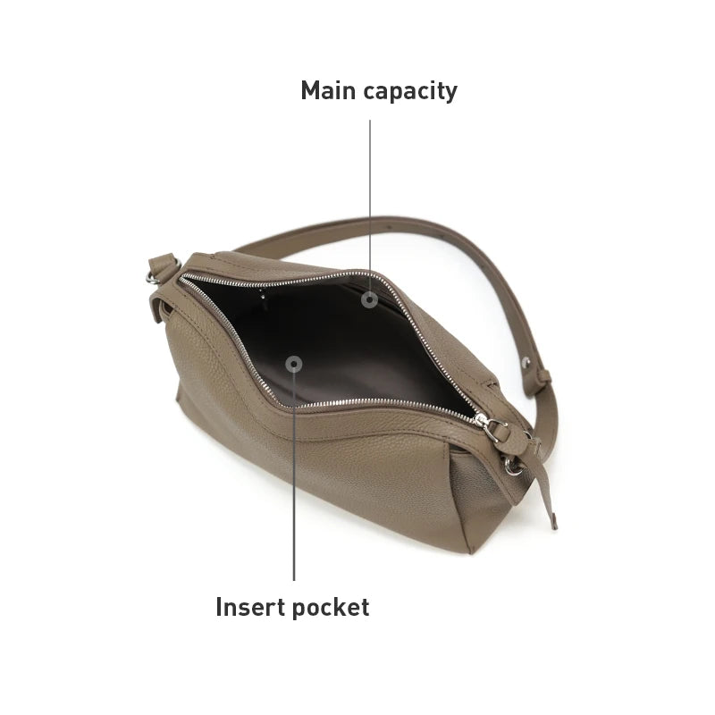 LA FESTIN Original Brand 2024 New Women's bag Large Capacity Bags Shoulder Bags Ladies Handbag Leather Bag Fashion Crossbody Bag