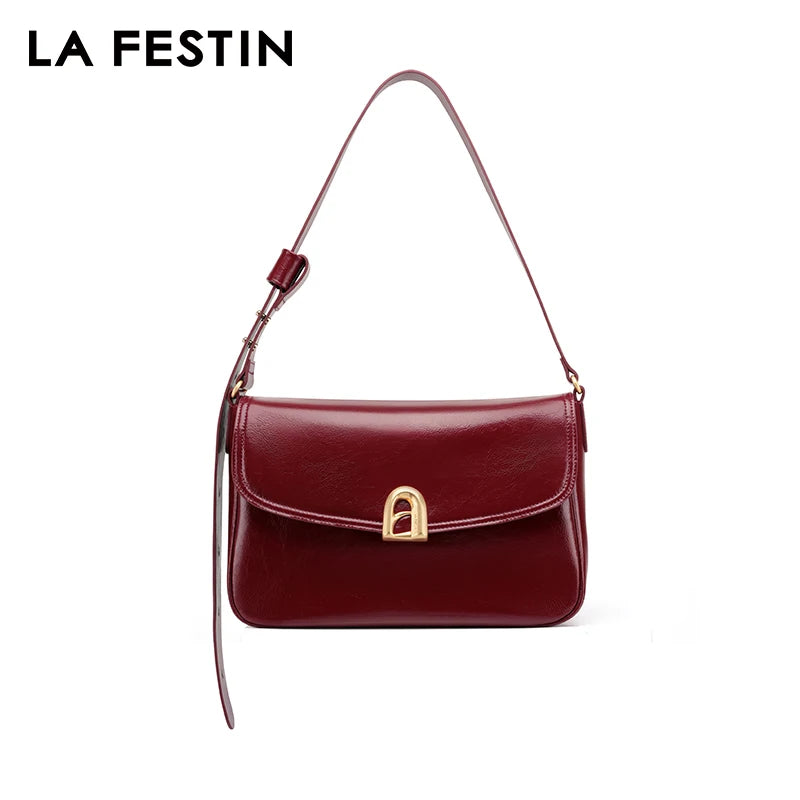 LA FESTIN Original 2024 New Bag Large Capacity Shoulder Bag Crossbody Women's bag Commuter Underarm Tote Bag Wedding Bag