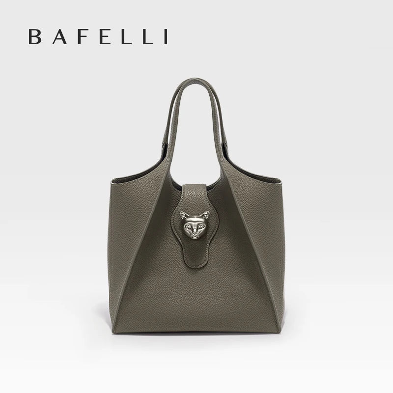 BAFELLI 2024 WOMEN'S HANDBAG TOTE TRAVEL BAGS GENUINE LEATHER CASUAL FASHION LUXURY BRAND UNISEX PURSE BUSINESS STYLISH DESIGNER