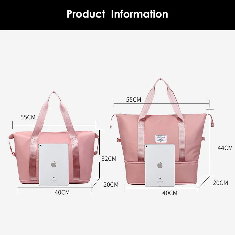 Fashion Travel Essentials Coach Bag Waterproof Extensible Travel Bag Large Capacity Travel Organizer Tote Bags for Women