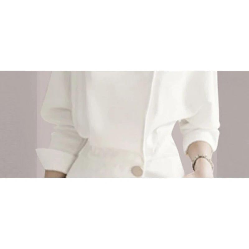 Spring Summer Elegant Fashion Solid Simple Buttons Shirt Ladies Temperament Long Sleeve All-match Blouse Top Women 's Clothing