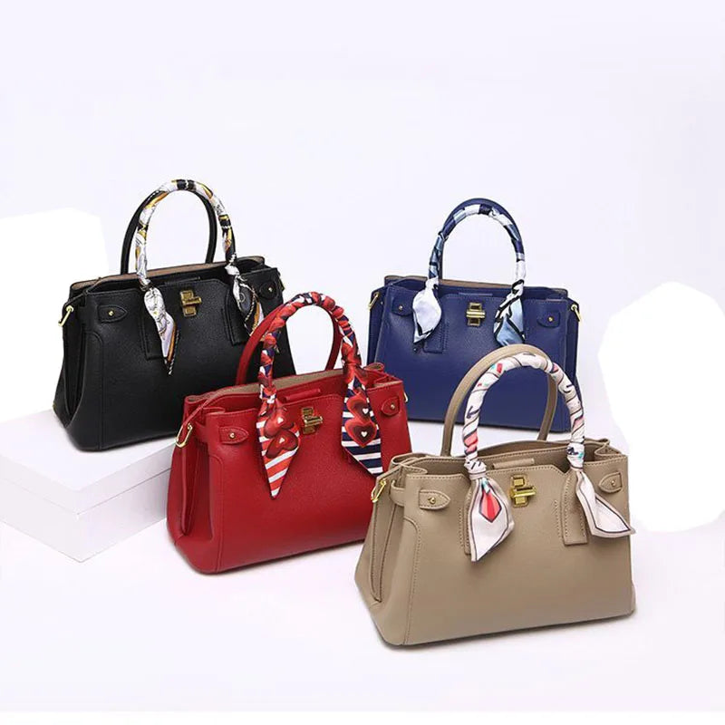 Fashion Luxury Tote Bags Brand Women Designer High Quality Soft PU Leather Handbag Shoulder Ladies