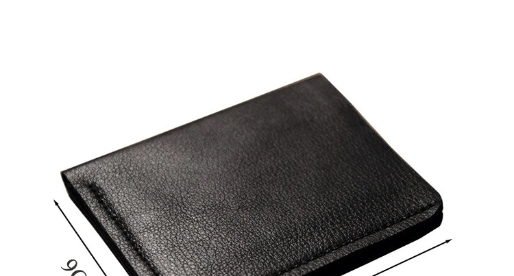 Genuine Leather Casual Men Wallet Luxury Design Short Purse Slim Card Holders Solid Money Bag Ultra Thin Minimalist Wallets