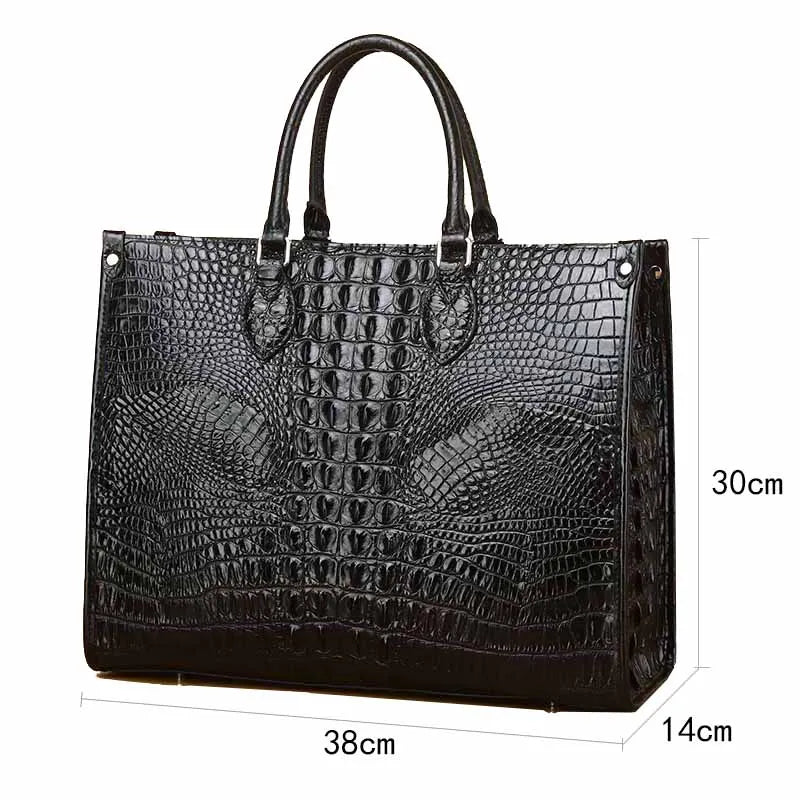 Luxury handbag real cowhide Crocodile pattern fashion Handbag women's leather women bags designer handbags quality Women's bag