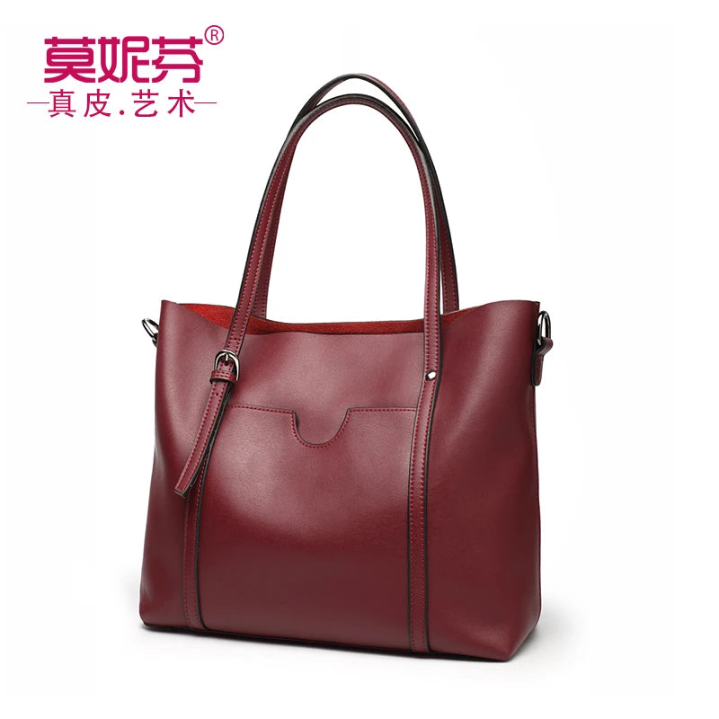 monifen 2024 Retro Women's Bag Genuine Leather Women's Bag Cowhide Bag Soft Leather Shoulder Bag Authentic Brand BagLight luxury