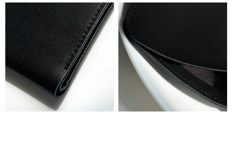 Genuine Leather Casual Men Wallet Luxury Design Short Purse Slim Card Holders Solid Money Bag Ultra Thin Minimalist Wallets