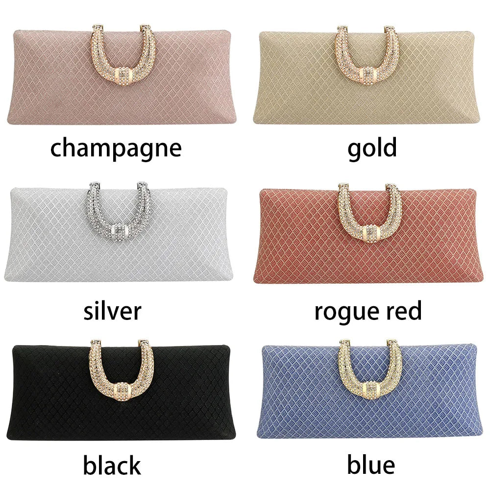 YYW Evening Bags For Women Fashion Gold Luxury Clutches And Purse Chain Shoulder Bags Handbags Banquet Glitter Clutch Sac A Main