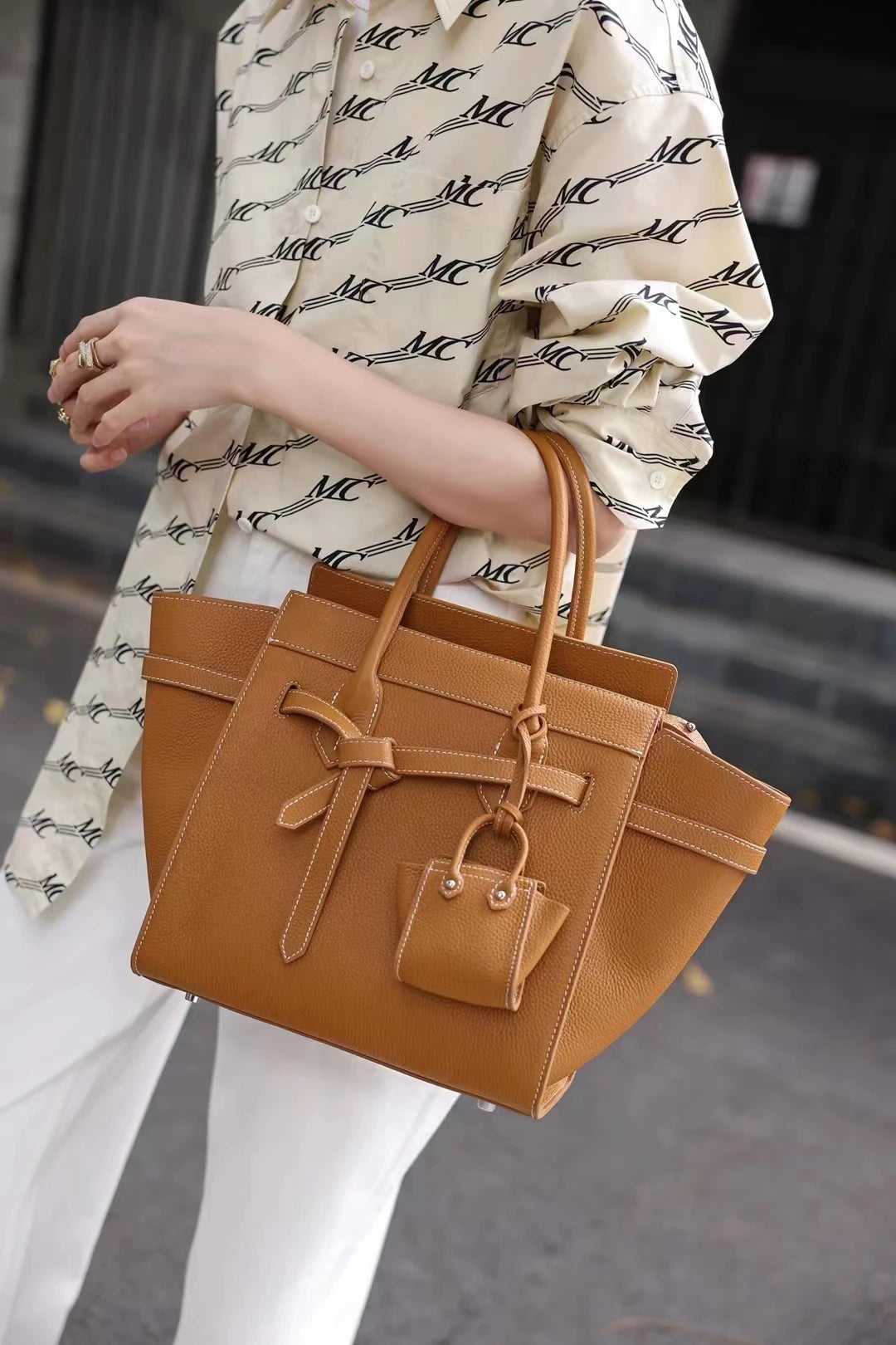 Luxury High Quality Cowhide Handbags For Women Fashion Large Capacity Solid Genuine Leather Tote Bag Versatile Simple Trendy Bag