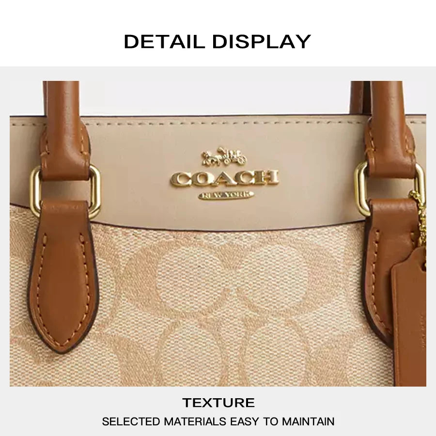 Coach Mini Darcie Carryall Bag Leather Tote Bag Top Handle Satchel Bags For Women,CS553 IMWQ4