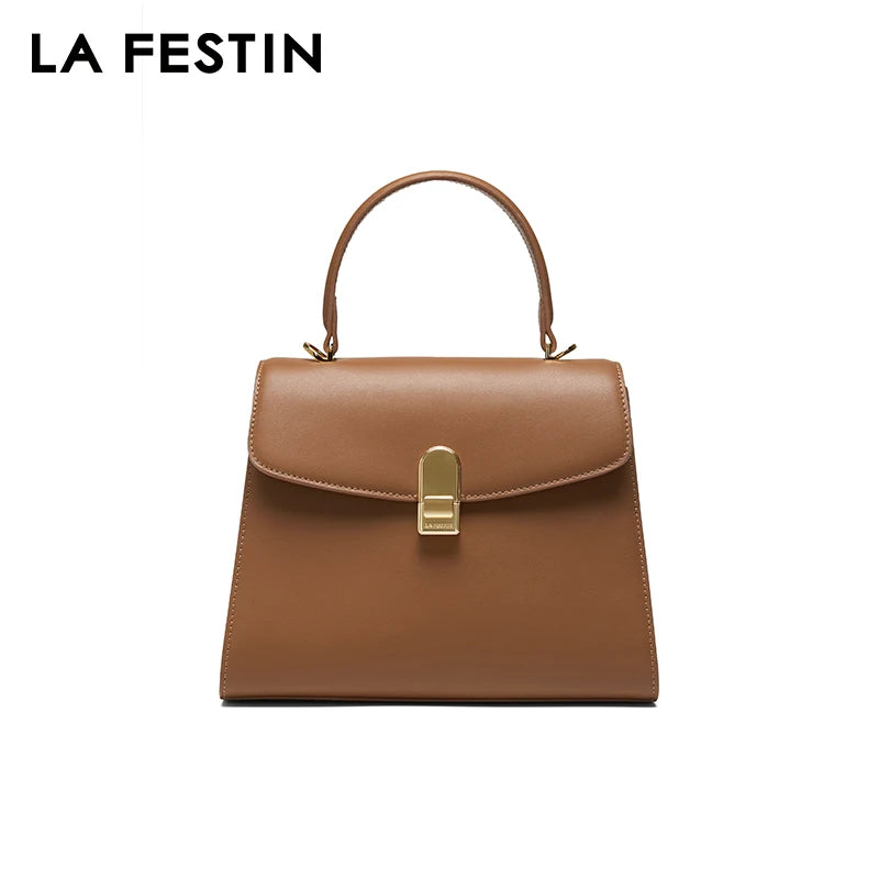 LA FESTIN 2024 New Handbag Women Designer Luxury Bag Square Bag Large Capacity Bags Fashion Ladies Bags Leather Bag