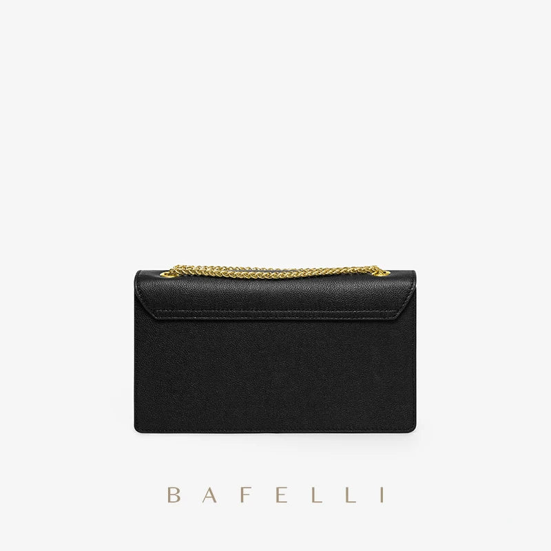 BAFELLI HANDBAG WOMEN'S 2023 NEW FASHION SHOULDER ALL-MATCHING MINIMALIST CHAIN BAG PURSE CASUAL VERSATILE STYLISH LUXURY BRAND