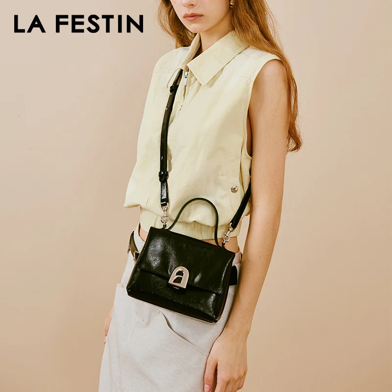 LA FESTIN Fashion Handbag Women's bag 2024 New Designer Luxury Bag Female Bags Shoulder Crossbody Bag Ladies Small Leather Bags