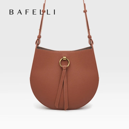 CLASSIC 2023 WOMEN'S BAG BAFELLI BRAND BACKPACK STYLISH FEMALE SHOULDER CROSSBODY SADDLE VINTAGE STYLE LEATHER PURSE RETRO