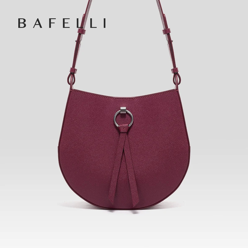 CLASSIC 2023 WOMEN'S BAG BAFELLI BRAND BACKPACK STYLISH FEMALE SHOULDER CROSSBODY SADDLE VINTAGE STYLE LEATHER PURSE RETRO