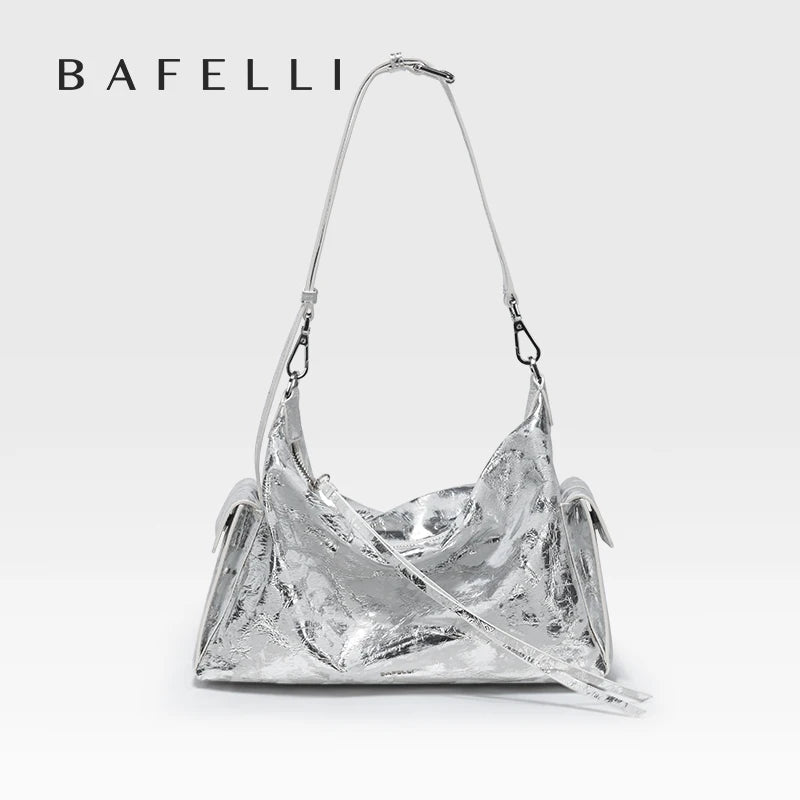 BAFELLI 2024 NEW WOMEN'S TOTE BAG UNISEX LARGE TRAVEL GENUINE LEATHER DESIGNER LUXURY BRAND CROSSBODY CASUAL BAGS FASHION